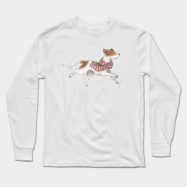 Greyhound Long Sleeve T-Shirt by Elspeth Rose Design